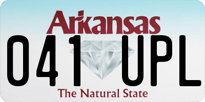 AR license plate 041UPL