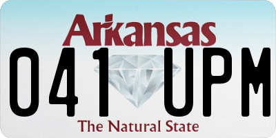 AR license plate 041UPM