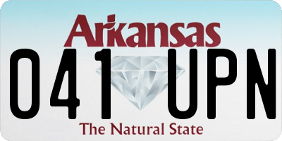 AR license plate 041UPN