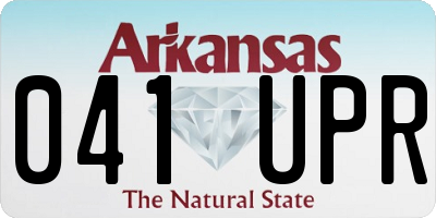 AR license plate 041UPR