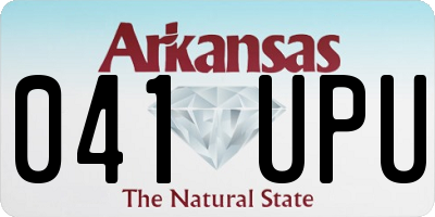 AR license plate 041UPU