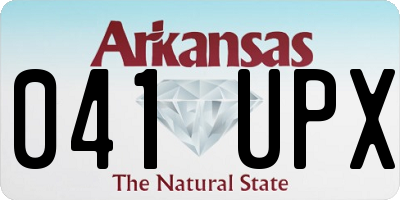 AR license plate 041UPX