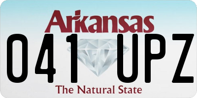 AR license plate 041UPZ