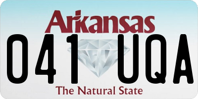 AR license plate 041UQA