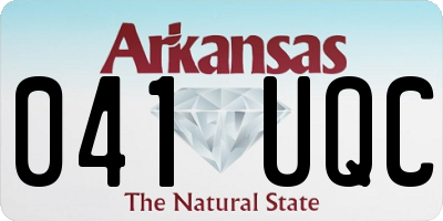 AR license plate 041UQC