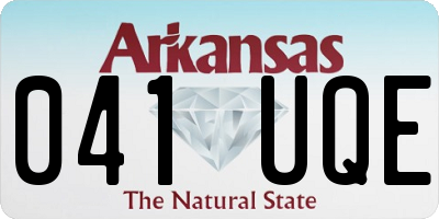 AR license plate 041UQE