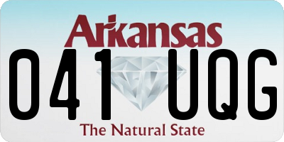 AR license plate 041UQG