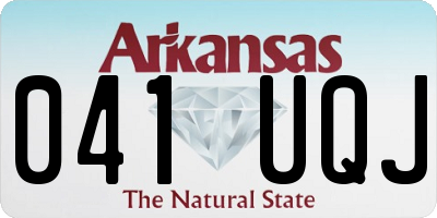 AR license plate 041UQJ