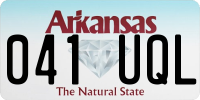 AR license plate 041UQL