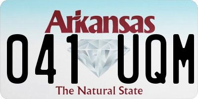 AR license plate 041UQM