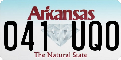 AR license plate 041UQO