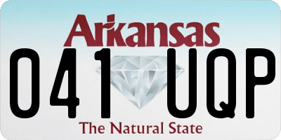 AR license plate 041UQP