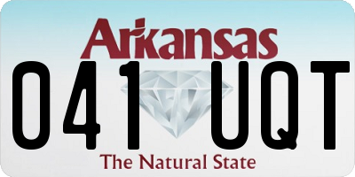 AR license plate 041UQT