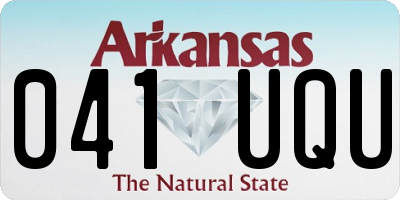 AR license plate 041UQU