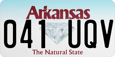 AR license plate 041UQV
