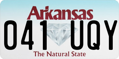 AR license plate 041UQY
