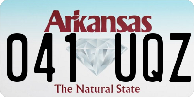 AR license plate 041UQZ