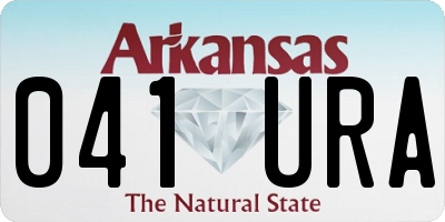 AR license plate 041URA