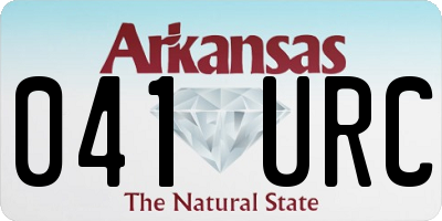AR license plate 041URC