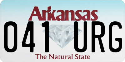 AR license plate 041URG