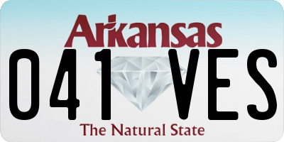 AR license plate 041VES