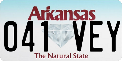 AR license plate 041VEY
