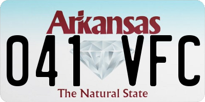 AR license plate 041VFC