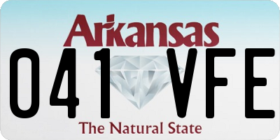 AR license plate 041VFE
