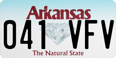 AR license plate 041VFV
