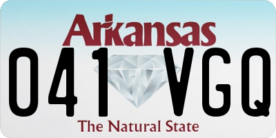AR license plate 041VGQ