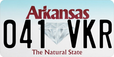 AR license plate 041VKR
