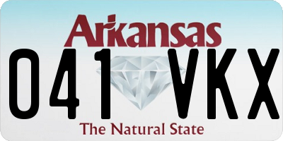 AR license plate 041VKX
