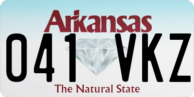 AR license plate 041VKZ