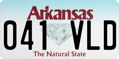 AR license plate 041VLD
