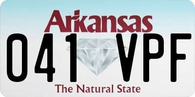 AR license plate 041VPF