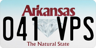 AR license plate 041VPS