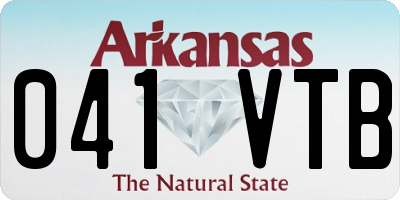 AR license plate 041VTB