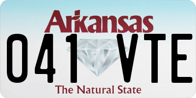 AR license plate 041VTE