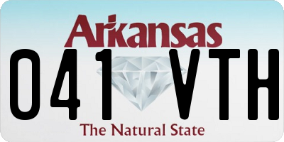 AR license plate 041VTH