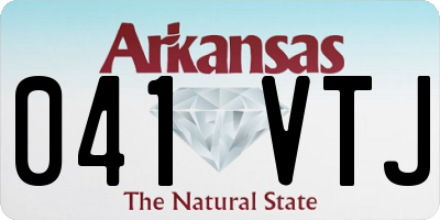 AR license plate 041VTJ