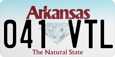 AR license plate 041VTL