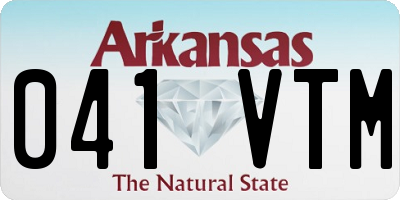 AR license plate 041VTM