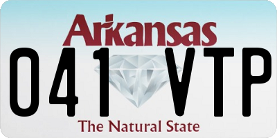 AR license plate 041VTP