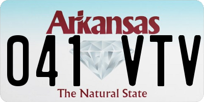AR license plate 041VTV