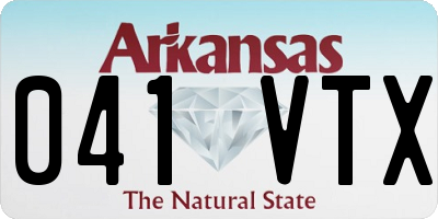 AR license plate 041VTX