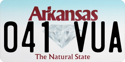 AR license plate 041VUA