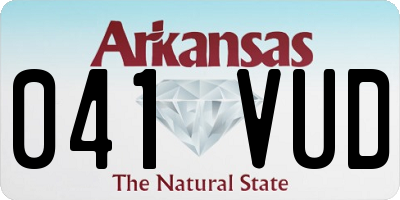 AR license plate 041VUD
