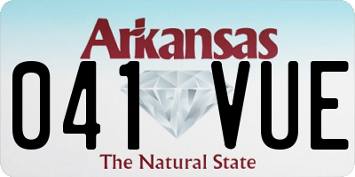 AR license plate 041VUE