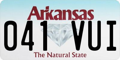 AR license plate 041VUI