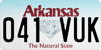 AR license plate 041VUK